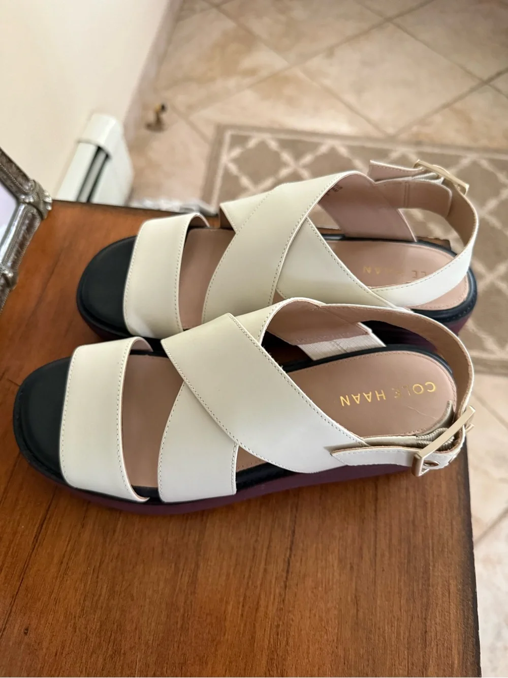 Women's Cole Haan Platform Sandals with Cross Straps